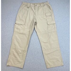 Propper Pants Mens 38 x 34 Beige Performance Stretch Ripstop Cargo Double Knee